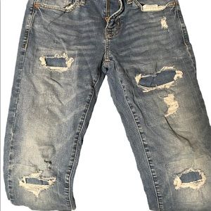 American Eagle Next Level Flex Ripped Jeans Size: 29x30